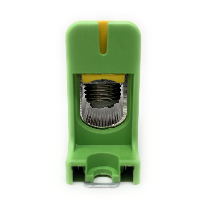 Pollmann Universal Clamp UK 95/1 PE Green/Yellow, Pack of 1