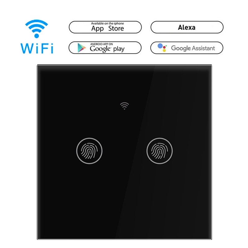 LED WIFI Intelligent Wall Touching Switch Mobile Phone APP Remote
