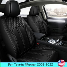 Unbranded Car Seat Cover Pad Breathable PU Leather Full Set For Toyota 4Runner 2003-2022