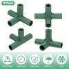 M METERXITY 12 Pcs 16mm Greenhouse Frame Building Connectors, 4