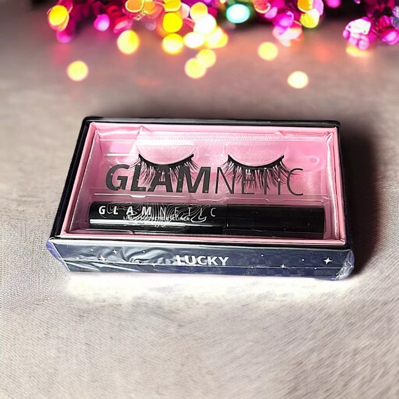 GLAMNETIC Lucky Lash & Black Liquid Magnetic Liner Kit New