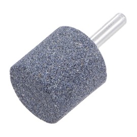 sourcing map 6pcs Abrasive Mounted Stone 1/4" Shank 1.18" Dia Cylindrical Corundum Grinding and Polishing Head for Engraving Rotary Tool