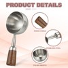 sourcing map Coffee Measuring Spoon, 1.4" x 0.7" 30ml Stainless