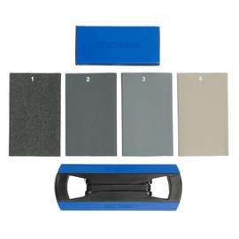 MusicNomad Tracers Fret Erasers 6 pc. Finishing Kit for Sanding, Buffing and Polishing after Fret Crowning, Dressing or Beveling (MN860)