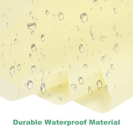 M METERXITY 20 Sheets Flower Wrapping Paper Bouquet, 23 Inch Light Yellow BOPP Waterproof Floral Wrapping Paper Flower Packaging DIY for Wedding/Party/Birthday/Gift Bouquet Wrap Paper