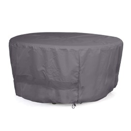 Covermates Round Dining Table Cover - Water-Resistant Polyester, Mesh Ventilation, Patio Table Covers-Charcoal