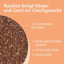 Weltecke Bio-Roibusch-Tee Natur lose 300 g | In Deutschland kontrollierter & hergestellter Rooibos-Tee | Aromatischer Kräuter-Tee natürlich vegan & ohne Koffein | Naturbelassen & frisch abgefüllt