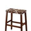 Luarisgur Bar Stool Covers Set of 2 Brown Cow Print
