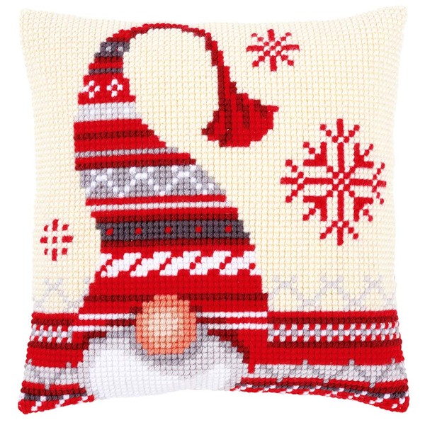 Vervaco Cross Stitch Cushion Kit Christmas Elf 16" x 16"
