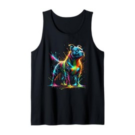 Splash Art Staffordshire Bull Terrier Staffy Terriers Tank Top