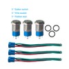 QitinDasen 3Pcs Premium 12mm Momentary Push Button Switch, 12V /