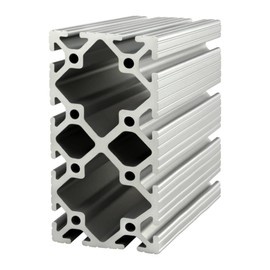 8020, 3060, 15 Series, 3 Inch x 6 Inch Aluminum T-Slot Extrusion T Slotted Extruded 80/20 Guide Rail Profile (12" Long, Clear Anodize)