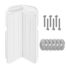 Dock Bumpers Dock Corner Bumper Fender Marine Boat Dock Bumpers for Edge Corner,Inflatable Dock Protection,Soft UV-Resistant Marine-Grade Vinyl,Stainless Steel Mounting Hardware Included,8"x16"