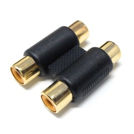 Double Phono RCA to RCA Coupler Joiner Female to Female Audio Connector Cable Adaptor Gender Changer