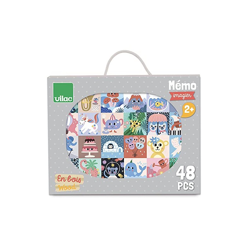 Vilac - Michelle Carlslund Memo 48 pieces, multi-coloured