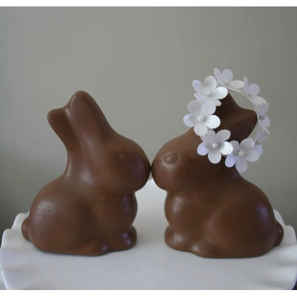x100 Handmade Edible Wafer Blossom Flowers (White)
