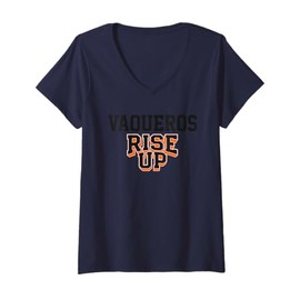 Womens Fernley Vaqueros Rise Up HS V-Neck T-Shirt