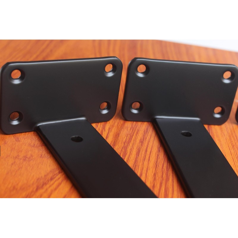 12 Pack - 11 inch Black Hidden L Shelf Bracket