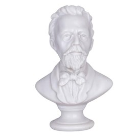 danila-souvenirs Russian Writer Anton Chekhov Marble Bust Statue Sculpture 12.5 cm