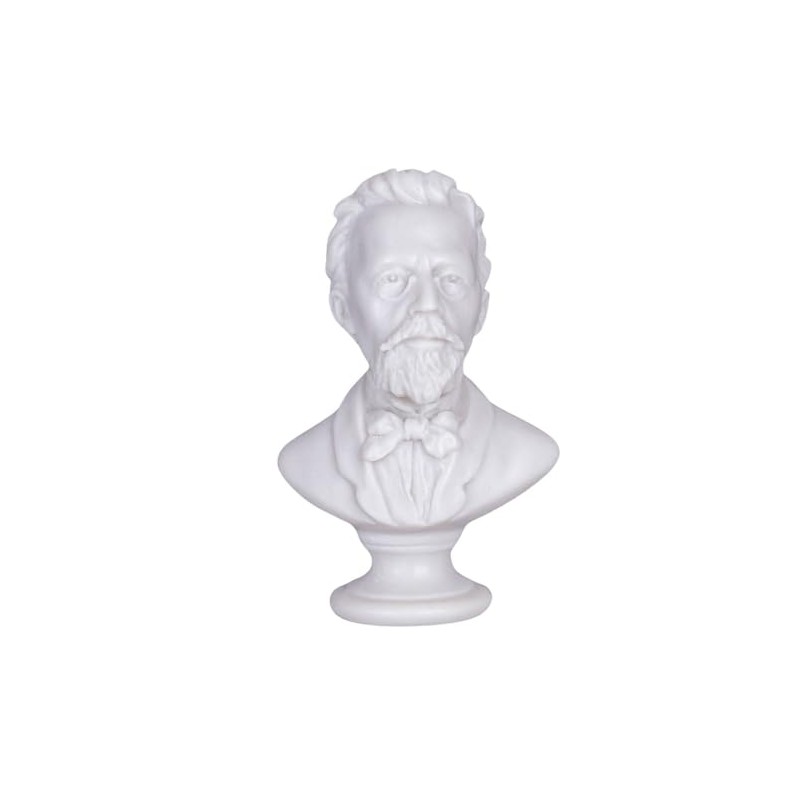 danila-souvenirs Russian Writer Anton Chekhov Marble Bust Statue Sculpture 12.5