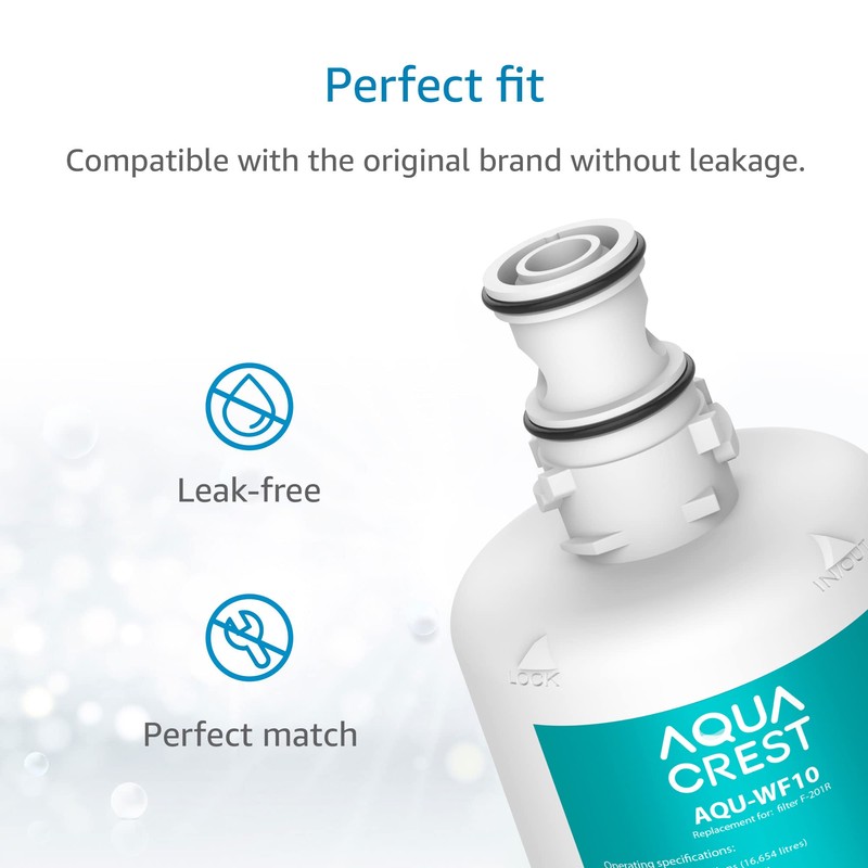 AQUACREST F-201R Filter Cartridge, NSF/ANSI 42 Certified, Replacement for Advanced