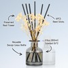 Brakula 2 Pack Reed Diffuser, White Jasmine + Eucalyptus &