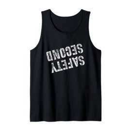 SAFETY SECOND Funny Extreme Teen Sports Crew Street Sled OK Tank Top