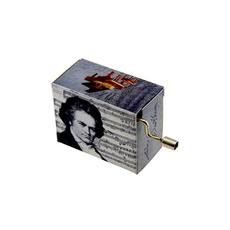 Fridolin 58161 "Beethoven Song of Joy/Portrait with Notes Music Box