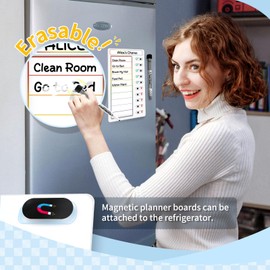 2 Pcs Chore Chart for Kids: Dry Erase My Chores Slider Chart, Magnetic Visual Schedule for Fridge, Kids Daily Checklist - ADHD Tools: to Do List and Routine Chart for Multiple Kids (Rainbow 2-pack)