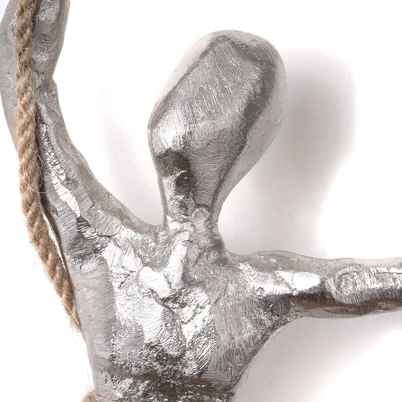 Moritz Sculpture Aluminium Figure Climber | 30 x 14 x