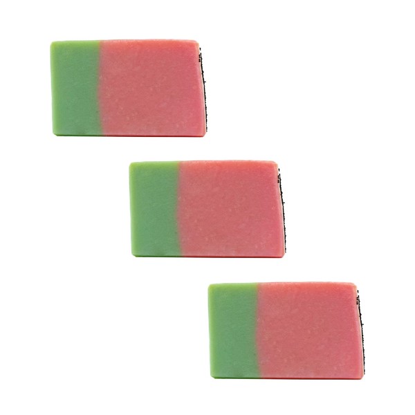 Luxiny Natural Soap Bar, Handmade Body Soap and Bath Soap Bar is a Palm Oil Free Moisturizing Vegan Castile Soap with Fragrance Oils for All Skin Types (Watermelon- 3 pack)