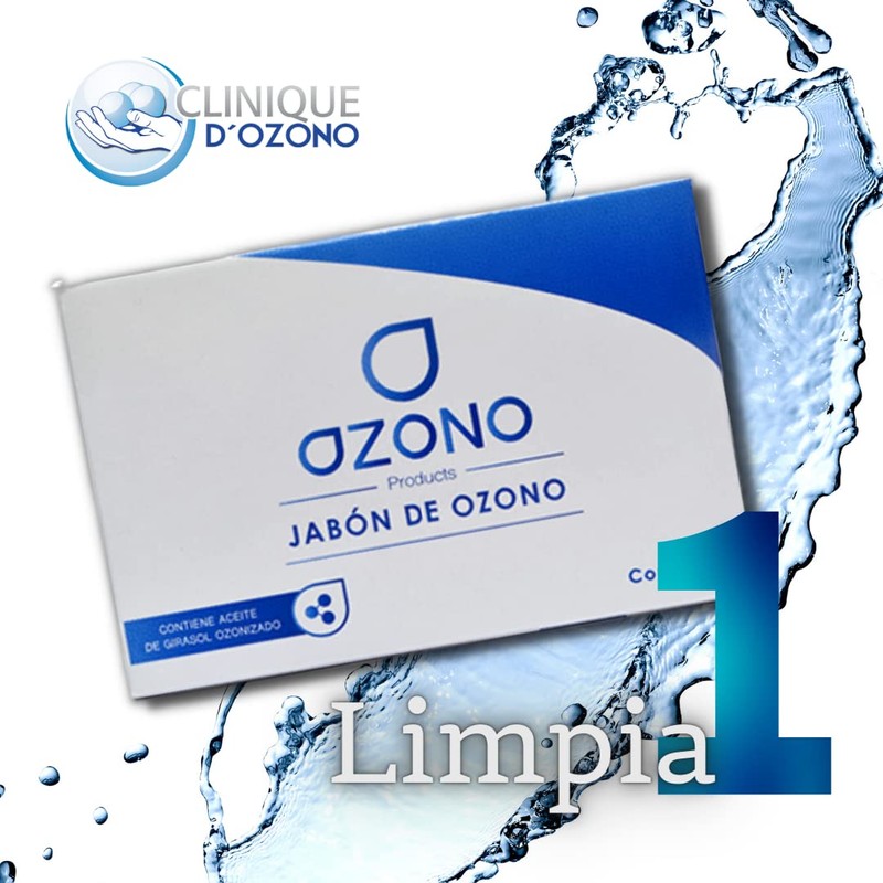 Jabón Ozonizado Antiséptico | Con aceite de Girasol | Efecto
