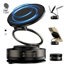 Soporte Para Celular Magnético Con Ventosa, Gira 360 Grados                                                                                           