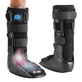 Medibot Air Cam Walker Tall Fracture Boot, Medical Recovery Walking Boot for Broken Foot, Sprained Ankle, Fractures, Adjustable Air Bladders, Universal Fit for Men & Women, Left or Right Foot(Large)
