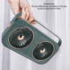 20W Solar Panel High Speed Airflow 5V Dual Exhaust Fan