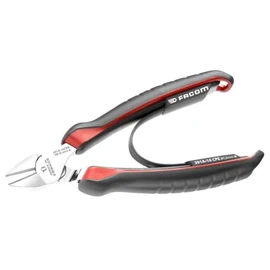 Facom 391A.14CPE Electrician Diagonal Tapered Spout Pliers, Red/Black, 140 mm