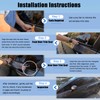 GEATaaT 4Pcs Weatherstrip Window Moulding Trim Seal Belt Compatible with