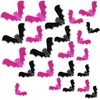 36PCS 3D Pink Glitter Parper Bat Wall Decals Halloween Decorations