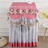 Household Sunscreen Washing Machine Lace Cover Dustproof Protective Cover 60x60x85cmPink