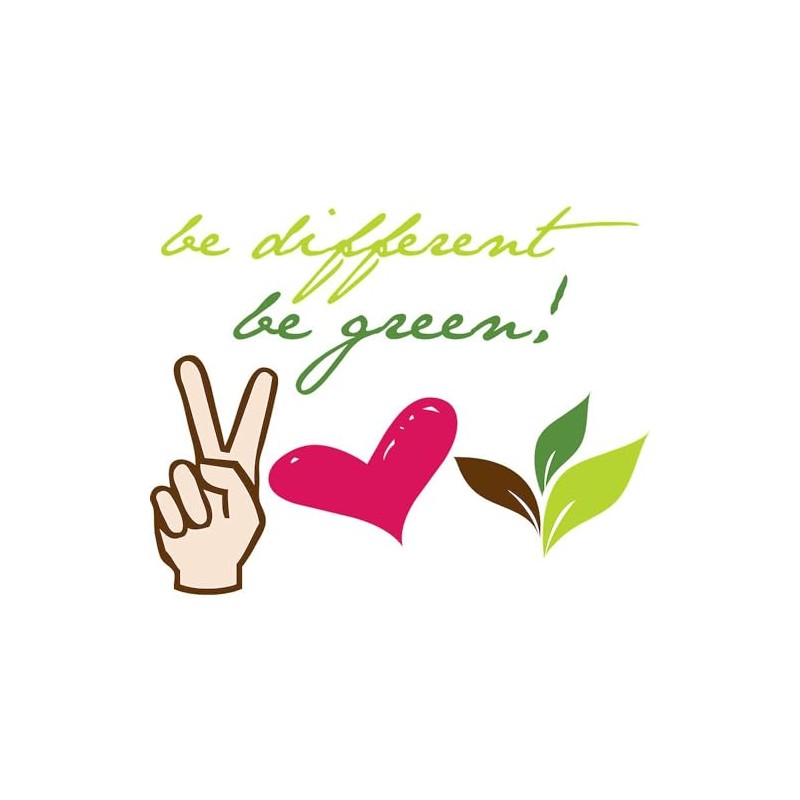 CafePress Be Different Be Green Euro Oval Car Bumper Magnet