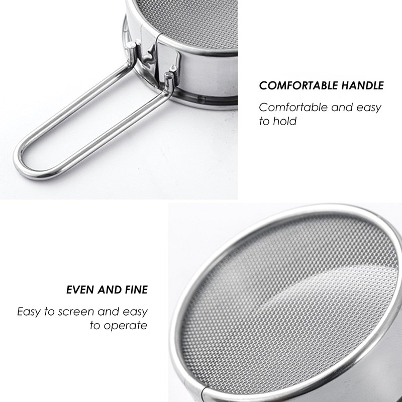 2 Pieces Tea Spoons and 1 Piece Stainless Steel Powder