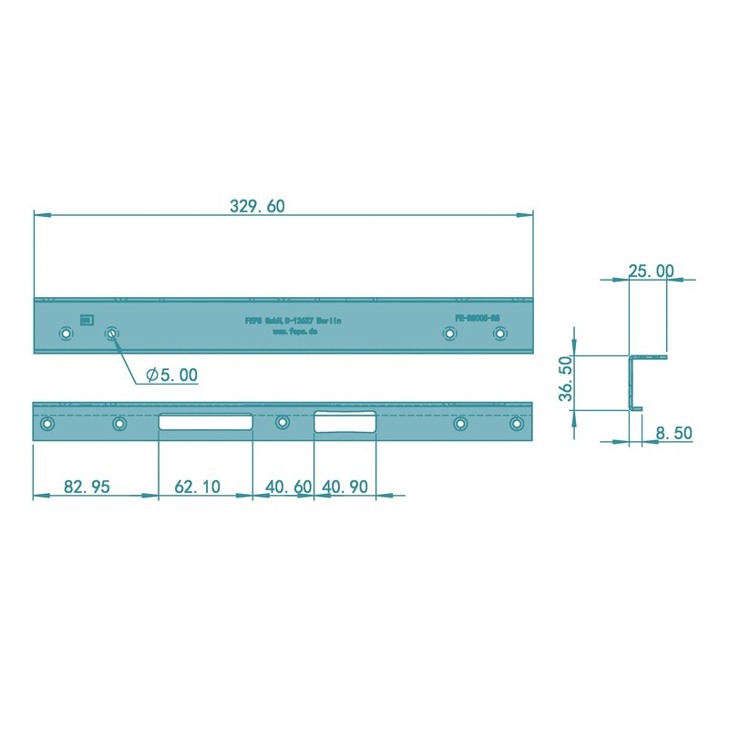 FEPS Repair Angle Strike Plate Repair Strike Plate for Steel