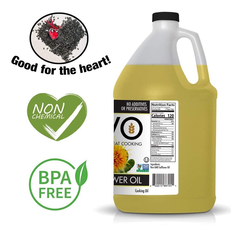 AVO Naturally Processed NON-GMO High Oleic Safflower Oil, 1 Gallon