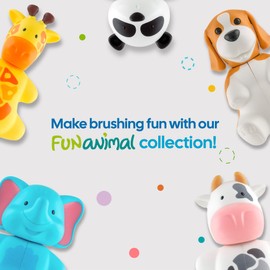Flipper Fun Animal Pig Toothbrush Cover – Kids Toothbrush Holder with Cover – Toothbrush Holders for Bathrooms - Suction Cup Toothbrush Holder