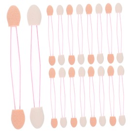 PACKOVE Dual Ended Eyeshadow Applicators Makeup Sponge Brushes with Flexible Oval Tips Lightweight Portable Cosmetic Eye Shadow Applicators for Travel Wedding Everyday Use Random Color