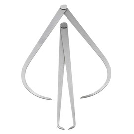Yoohey 12" Stainless Steel Inside Outside Caliper Set Bent-Leg and Straight-Leg Inside Outside Caliper Tools Set for Measuring Pottery Clay Ceramic Sculpture 1Pair