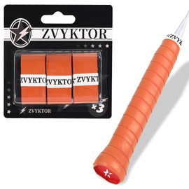 ZVYKTOR Tennis Racket Grip Tape 3 Pack, Ultra-Thin Tennis Racket Grip Tape for Enhanced Tack, Sweat Control & Durability – Premium Overgrips for Tennis, Badminton & Pickleball (Terre Battue 3P)