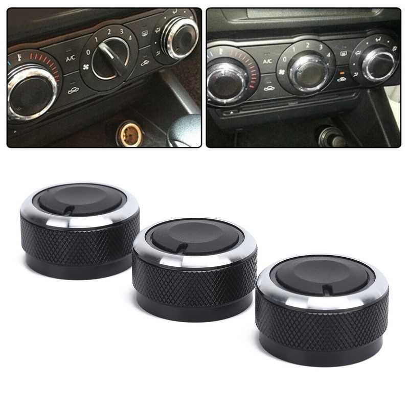 aqxreight Air Condition Control Knob,3PCS Car Air Condition Switch Thermal