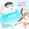 JODSONE U V LED Nail Lamp 320W, Nail Dryer for