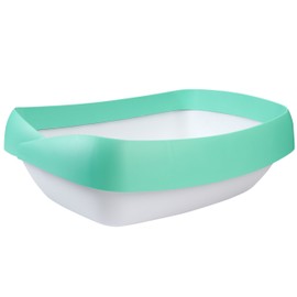 Luuup Litter Box - 3 Sifting Tray Cat Litter Box- Easy to Clean with Non-Stick Coating - Stylish, High-Sided Design with Spill Guard (15.4"x20.2"x7.5")